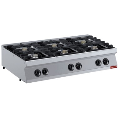 DIAMOND -Cuisinière 6 feux gaz -top -