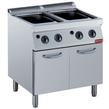 DIAMOND -Cuiseur à pâtes gaz-2x 24,5 litres-sur armoire
