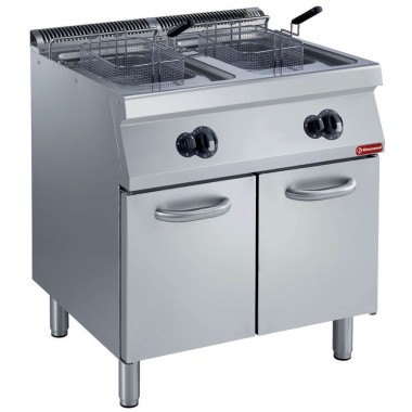 DIAMOND -Friteuse gaz 2 cuves en -y-2x15 litres -armoire