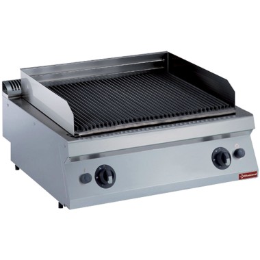 DIAMOND -Grill pierre de lave gaz-fonte 2modules-top-