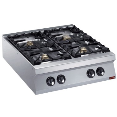 DIAMOND - Cuisinière 4 feux vifs gaz -top-