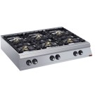 DIAMOND - Cuisinière 6 feux vifs gaz -top-
