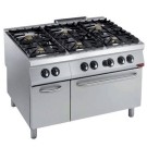 DIAMOND -Fourneau 6 feux- four gaz GN2/1-armoire
