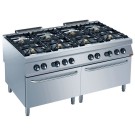 DIAMOND -Fourneau gaz 8 feux-2 fours gaz GN 2/1
