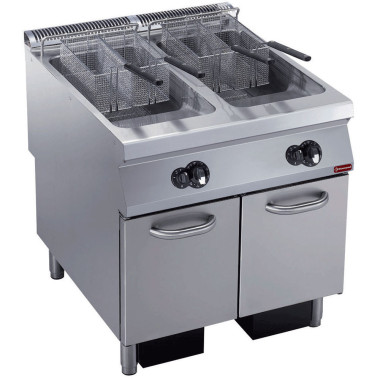 DIAMOND -Friteuse gaz 2 cuves -y- 23 litres- sur meuble