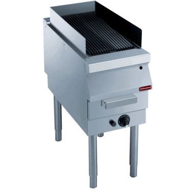 DIAMOND - Grill vapeur avec grille fonte- piétement