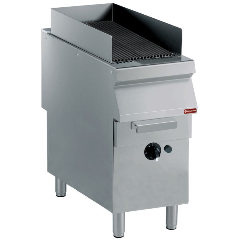 DIAMOND - Grill vapeur avec grille fonte- piétement