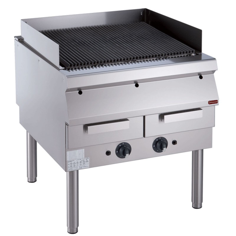 DIAMOND -Grill vapeur avec grille fonte- piétement
