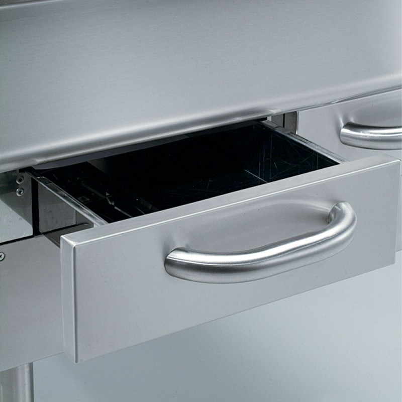 DIAMOND - Grill vapeur base fonte sur piétement