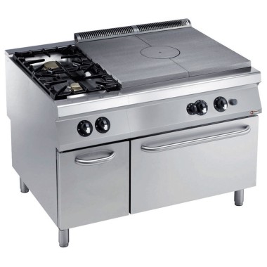 DIAMOND -Fourneau plaque coupe feu-2 feux-four gaz
