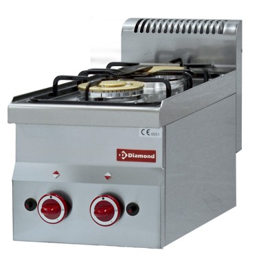 DIAMOND - Cuisinière 2 feux gaz -top-