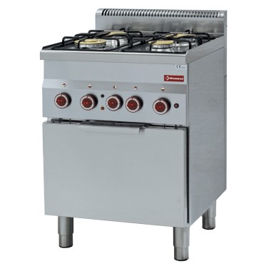 DIAMOND -Fourneau 4 feux gaz-four électrique GN2/3