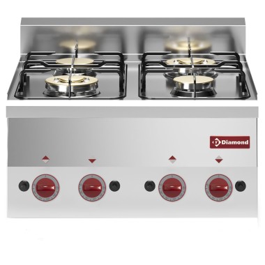 DIAMOND - Cuisinière 4 feux gaz -top-