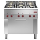 DIAMOND -Fourneau 5 feux gaz-four électrique GN1/1