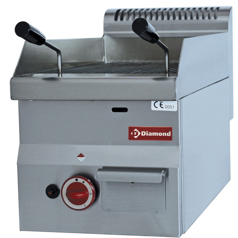 DIAMOND -Grill pierre de lave gaz-grille de cuisson  fonte