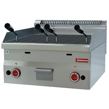 DIAMOND -Grill pierre de lave gaz-grille de cuisson fonte