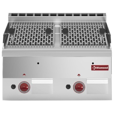 DIAMOND -Grill pierre de lave gaz-grille de cuisson fonte