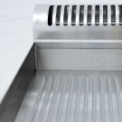 DIAMOND -Plaque de cuisson gaz-surface 2/3 lisse 1/3 nervurée