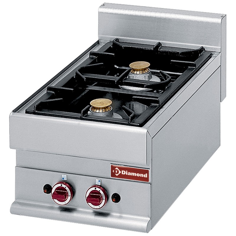 DIAMOND - Cuisinière gaz 2 feux vifs -top-