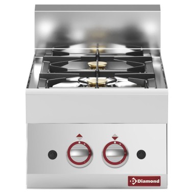 DIAMOND - Cuisinière gaz 2 feux vifs -top-