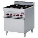 DIAMOND -Fourneau gaz 4 feux- four électrique convection GN 1/1