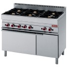 DIAMOND -Fourneau 6 feux -sur four gaz et armoire