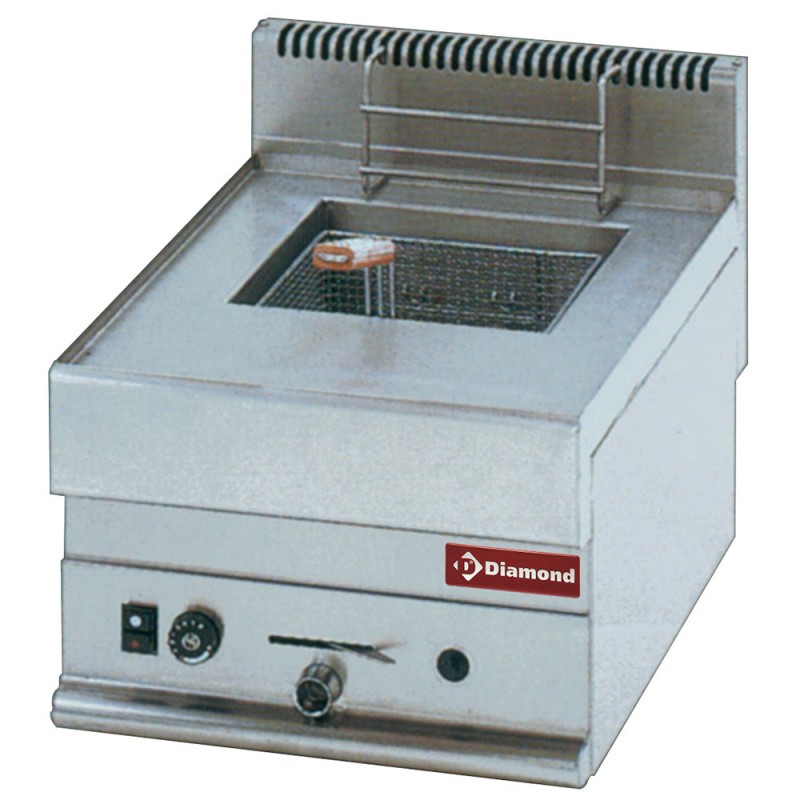 DIAMOND - Friteuse gaz 1 cuve de 8 litres -top-