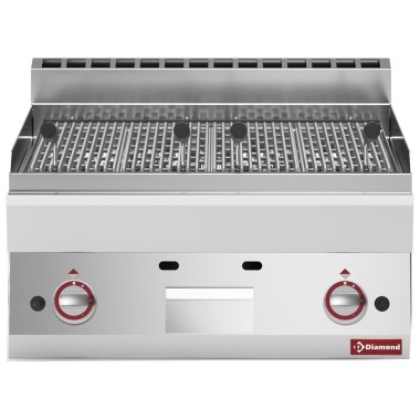 DIAMOND - Grill pierre de lave gaz-grille de cuisson en fonte