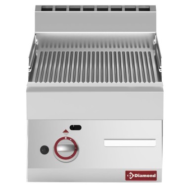 DIAMOND - Plaque de cuisson gaz rainurée 400 x 650 x 280/380