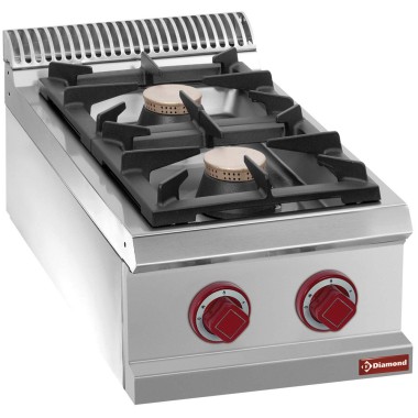 DIAMOND - Cuisinière gaz 2 feux vifs -top-