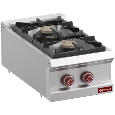DIAMOND - Cuisinière gaz 2 feux vifs -top-