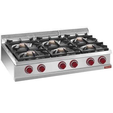 DIAMOND - Cuisinière gaz 6 feux vifs -top-