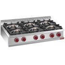 DIAMOND - Cuisinière gaz 6 feux vifs -top-