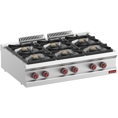 DIAMOND - Cuisinière gaz 6 feux vifs -top-