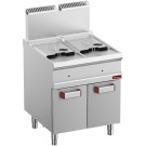 DIAMOND -Friteuse gaz 2 cuves 14 litres sur armoire