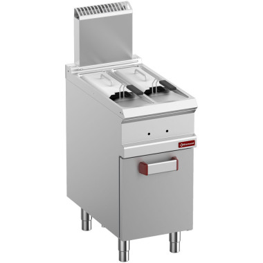 DIAMOND - Friteuse gaz 2 cuves de 7 litres sur armoire
