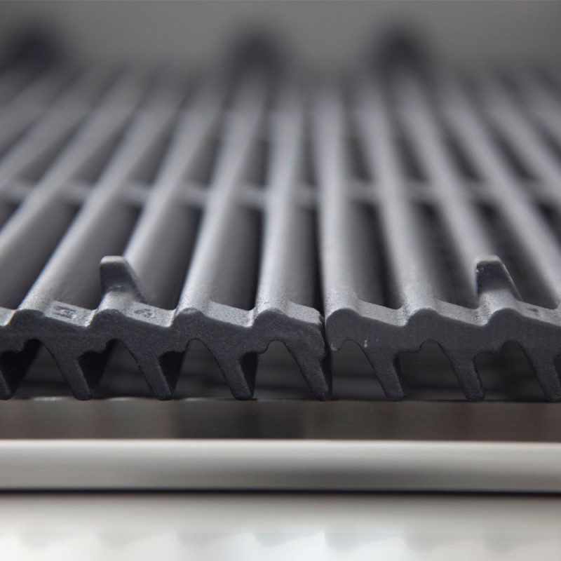 DIAMOND -Grill pierre de lave-module1/1-grille en fonte double face