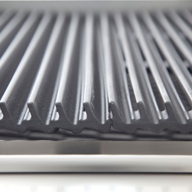 DIAMOND -Grill pierre de lave-module1/1-grille en fonte double face
