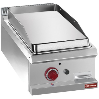 DIAMOND - Plaque de cuisson gaz lisse chrome dur