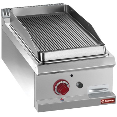 DIAMOND - Plaque de cuisson gaz rainurée module 1/2