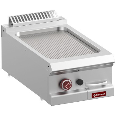 DIAMOND - Plaque de cuisson gaz rainurée - module 1/2