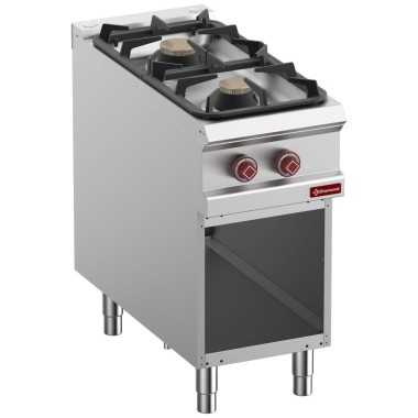 DIAMOND - Fourneau  2 feux gaz- armoire ouverte