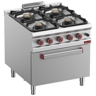 DIAMOND - Fourneau 4 feux- four gaz GN 2/1