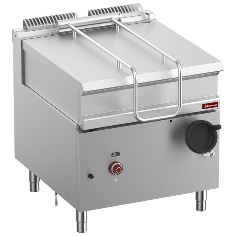 DIAMOND - Sauteuse basculante gaz- cuve inox 80 litres sur meuble