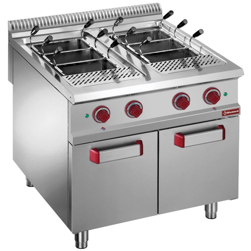 DIAMOND - Cuiseur à pâtes gaz- 2 cuves 40 litres sur meuble