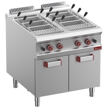 DIAMOND - Cuiseur à pâtes gaz- 2 cuves 40 litres sur meuble