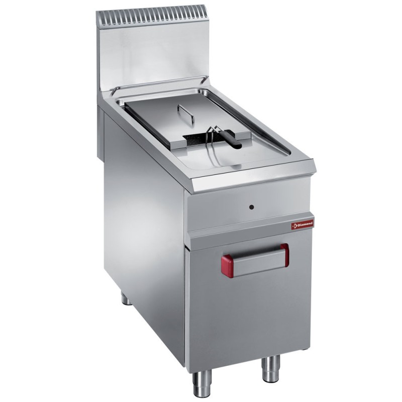 DIAMOND - Friteuse gaz 1 cuve 18 litres- sur meuble fermé