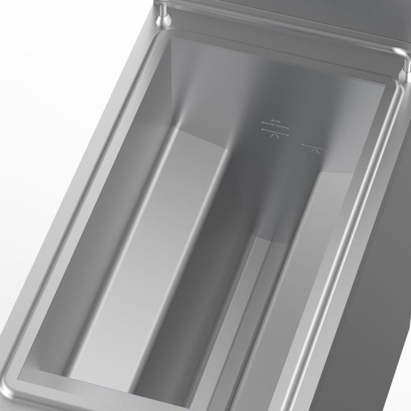 DIAMOND - Friteuse gaz 1 cuve -y-  21 litres- sur meuble fermé