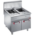DIAMOND - Friteuse gaz 2 cuves 18 litres-2x 18 kw-sur meuble