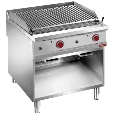 DIAMOND - Grill pierre de lave- 1/1-grille-2 face- inox- armoire